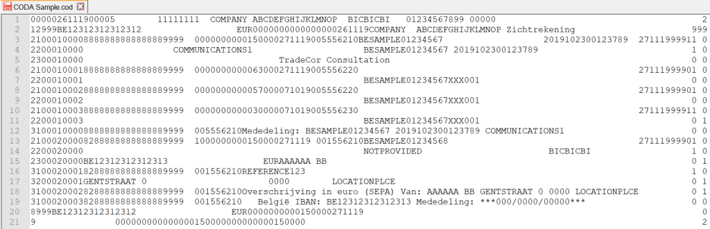 Interpreting CODA .cod files