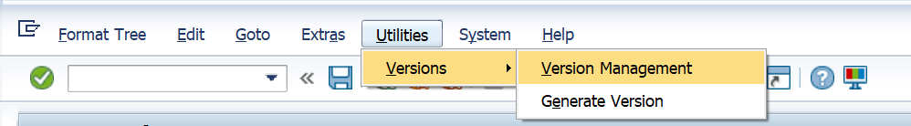 Check DME Tree Versions in SAP
