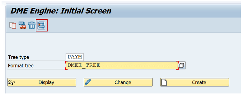 SAP DMEE Create Tree