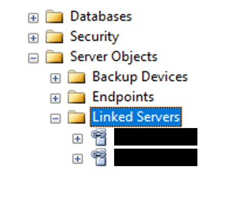 SQL Linked Servers Server Objects