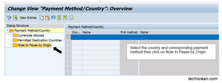 SAP DME Note to Payee Functionality