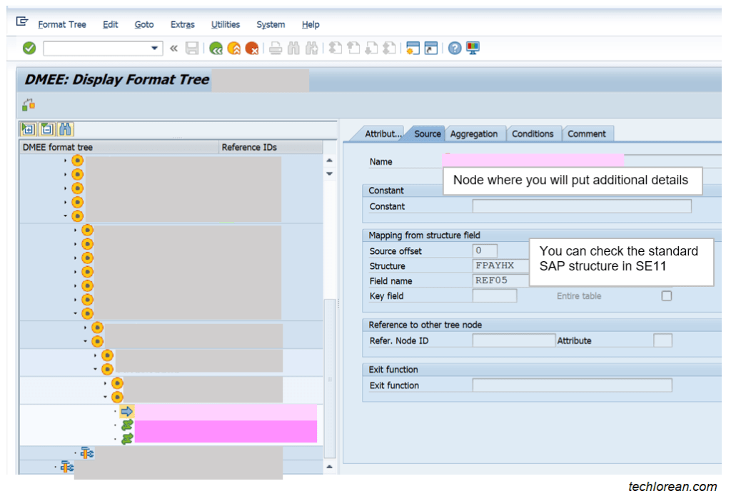 SAP DME Note to Payee Functionality
