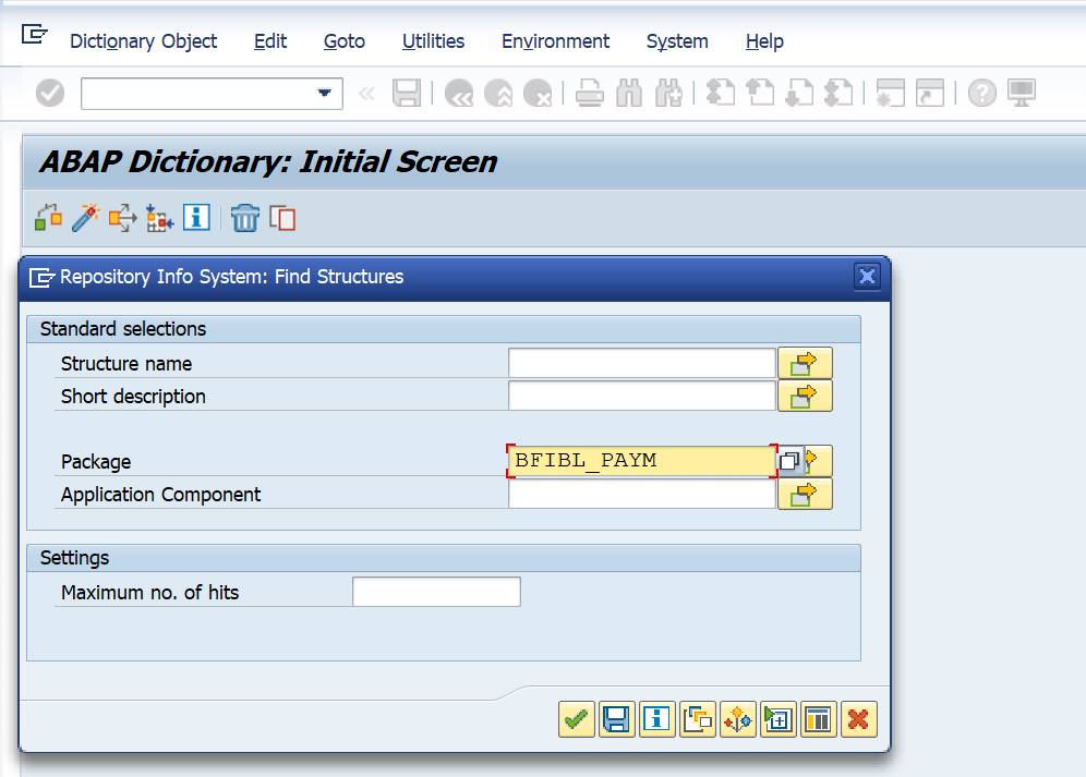 How to know SAP DME Structure