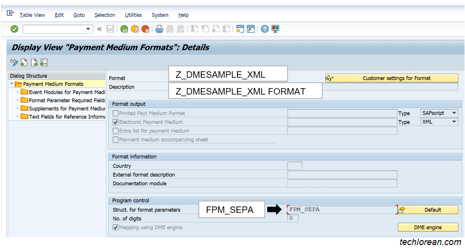 SAP DMEE Configuration OBPM1