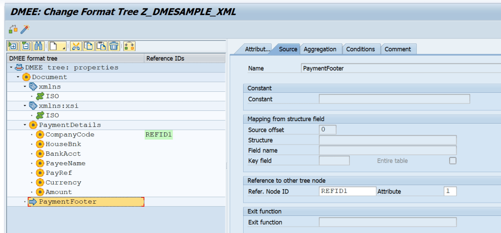 SAP DME Reference ID of Node and Reference to Another Node Exists