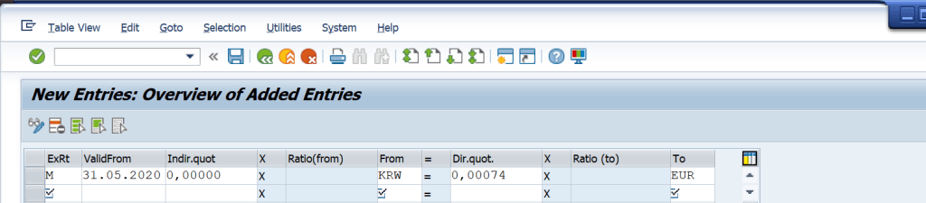 SAP Exchange Rate and Foreign Currency Valuation Detailed Process and Configuration OB08 Currency Exchange Rate Maintenance