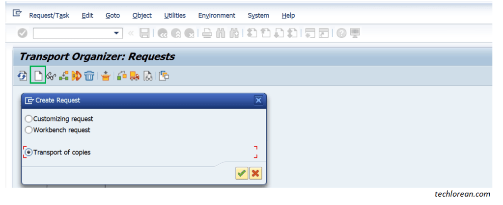How to Create Transport of Copies (TOC) in SAP. Parent and Child Transport.