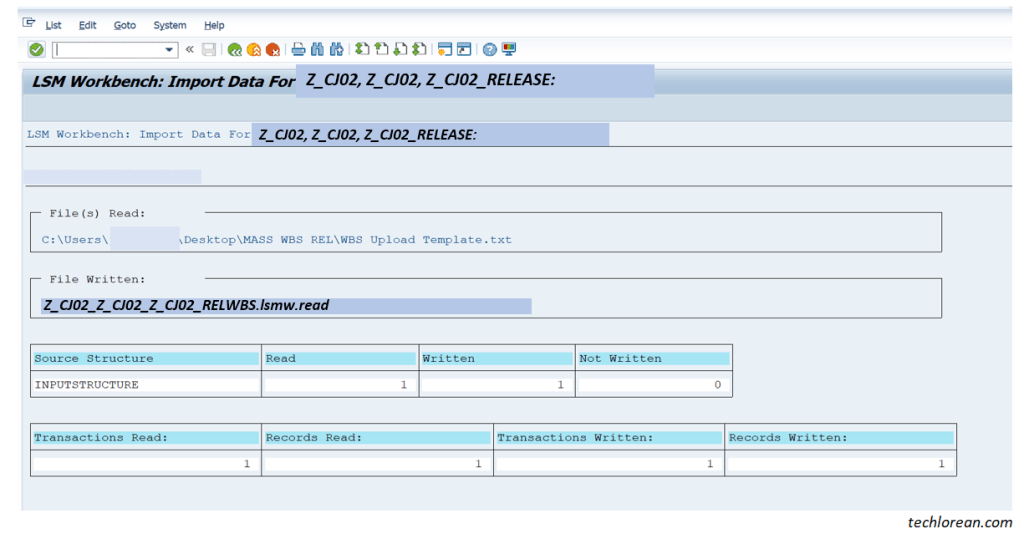 LSMW for Beginner Functional SAP Consultants – Detailed Step by Step Procedure (Batch Input Session)