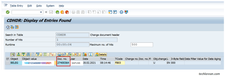 Utilizing CDHDR and CDPOS SAP Tables for Change Logs – Techlorean.