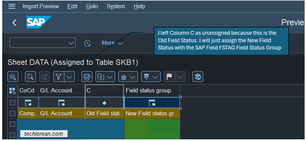 Quick Tips - MASS Change GL Account Master Data SAP S/4HANA Techlorean